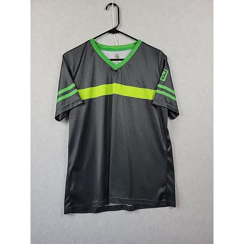 7 Eleven Apparel Employee Black Green Short Sleeve V Neck Tee Shirt Womens Large